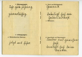 Landjahr-Ausweise für das Landjahrlager Ranzow Stettin, datiert 1939