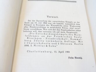 Das Gefecht bei Kissingen am 10. Juli 1866, Maße...