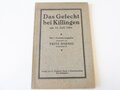 Das Gefecht bei Kissingen am 10. Juli 1866, Maße unter A5, datiert 1901, 48 Seiten