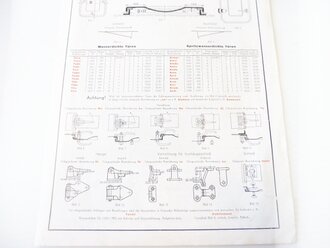 Kriegsmarine, Werbeblatt Deutsche Metalltüren-Werke Aug. Schwarze A.-G.m A4, Faltblatt