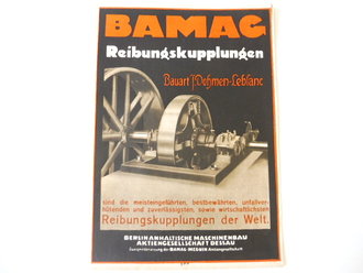 Werbeblatt "Bamag" Reibungskupplungen, Faltblatt mit 4 Seiten, A4