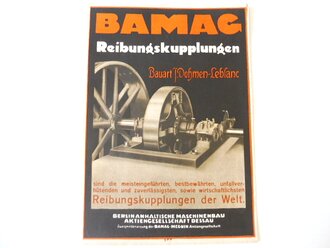 Werbeblatt "Bamag" Reibungskupplungen,...
