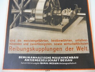 Werbeblatt "Bamag" Reibungskupplungen, Faltblatt mit 4 Seiten, A4