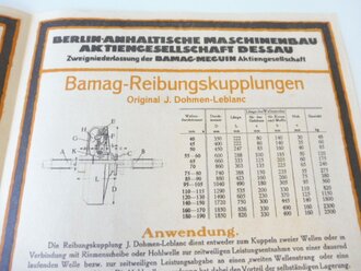 Werbeblatt "Bamag" Reibungskupplungen, Faltblatt mit 4 Seiten, A4