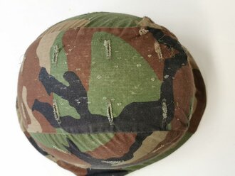 U.S. Army steel helmet with cover from the late seventies