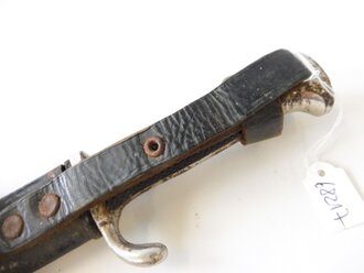 Hitler Jugend Fahrtenmesser Doppelhersteller M7/37 1938 Robert Klaas. Griffemblem wackelt, ungereinigter Fundzustand