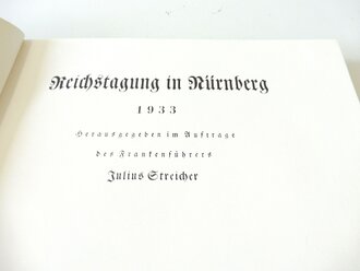 Reichsparteitag 1933, Buch "Reichstagung in Nürnberg 1933"  Herausgegeben von Julius Streicher  im Vaterländischen Verlag mit 260 Seiten.