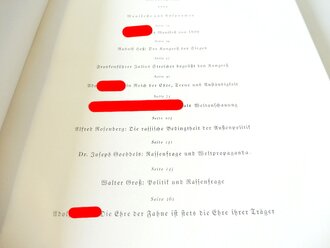 Reichsparteitag 1933, Buch "Reichstagung in Nürnberg 1933"  Herausgegeben von Julius Streicher  im Vaterländischen Verlag mit 260 Seiten.