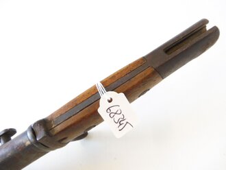 Seitengewehr M1914 (Griechisches Messer) Simson & Co. Suhl für Gewehr 98. Zusammengehöriges Kammerstück, ungereinigt. Siehe Lübbe 312