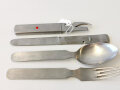 Vierteiliges Essbesteck Wehrmacht "FBCM42"  zusammengehörig in gutem Zustand
