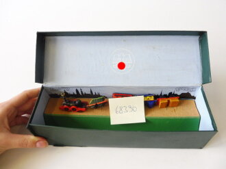 Kriegs Winter Hilswerk 1941-42 Gau Strassensammlung Sachsen, "Die erste sächsische Eisenbahn"  im Pappaufsteller