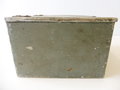 Transportkasten für "Zündpatronen 36" wohl Kriegsmarine. Originallack, Maße 13 x 23 x 21cm