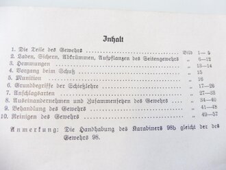 "Das Gewehr 98 und seine Handhabung"  57 Doppelseiten