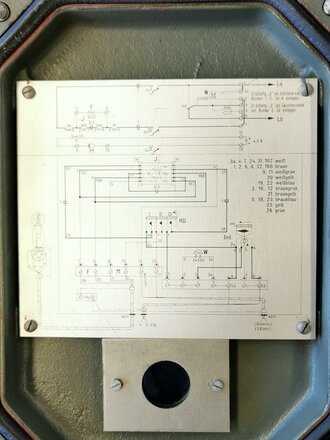 Festungsfernsprecher 38 mit Handapparat datiert 1940, komplett überarbeitetes Stück, nach Angaben des Vorbesitzers mit voller Funktion.