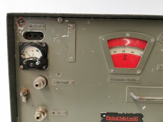 30 Watt Sender a datiert 1940 ( Panzerfunk ) Frontplatte Originallack, Gehäuse überlackiert ? Funktion nicht geprüft