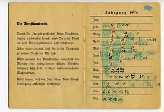 Dienstbuch für einen Angehörigen der Hitler Jugend Motorgefolgschaft Ratingen 48/230