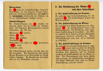 Dienstbuch für einen Angehörigen der Hitler Jugend Motorgefolgschaft Ratingen 48/230