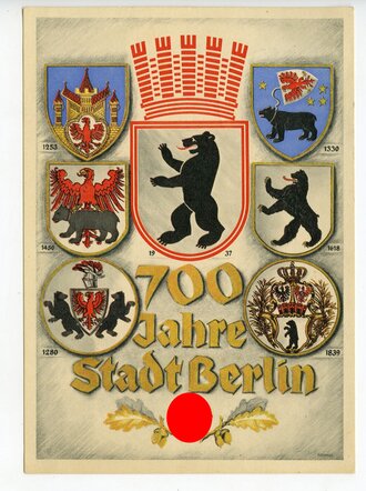 700 Jahre Stadt Berlin, Ansichtskarte, datiert 1937
