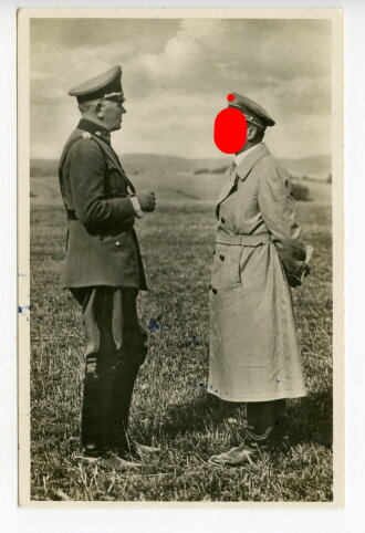 Ansichtskarte "Unser Führer im Gespräch mit Reichsminister v.Blomberg" Verlag Albert Horn, Gotha