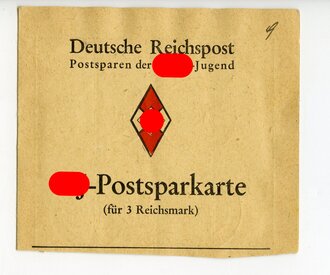 HJ Postsparkarte der Deutschen Reichspost