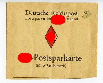 HJ Postsparkarte der Deutschen Reichspost