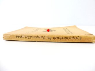 Kriegsjahrbuch der Jungmädel 1944 "Wir packen an"  Widmung , sonst nicht ausgefüllt