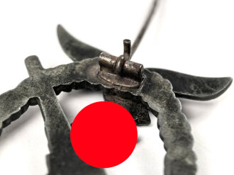 Flakkampfabzeichen der Luftwaffe, Fink, Hersteller WH für W. Hobacher Wien. Getragenes Stück