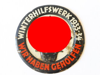 Türplakette Winterhilfswerk 1933-34 " Wir haben...
