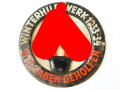 Türplakette Winterhilfswerk 1933-34 " Wir haben geholfen" Durchmesser 95mm, ungereinigt