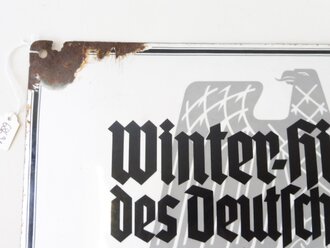 Emailleschild "Winterhilfswerk des Deutschen Volkes...