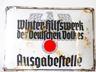 Emailleschild " Winterhilfswerk des Deutschen Volkes...