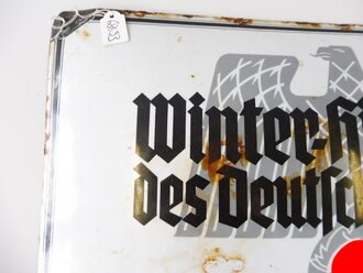 Emailleschild " Winterhilfswerk des Deutschen Volkes...