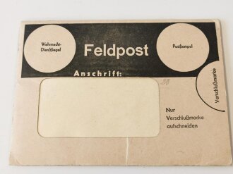 Feldpost Dauerbriefumschlag blanko, selten