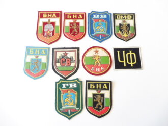 Bulgarien, Sammlung von militärischen Armabzeichen...