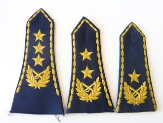Jugoslawische Volksarmee, 3 einzelne Schulterklappen für Generale der Luftwaffe