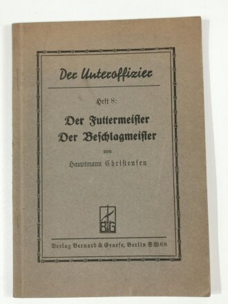 "Der Futtermeister, Der Beschlagmeister" 71...
