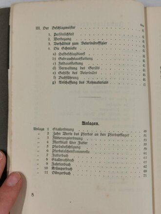 "Der Futtermeister, Der Beschlagmeister" 71 seitiges Heft aus der Reihe "Der Unteroffizier"