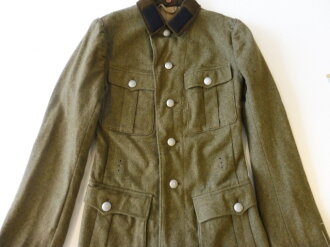 Reichsarbeitsdienst Feldbluse datiert 1939. Kammerstück mit original vernähten Kragenspiegeln.