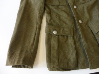 Reichsarbeitsdienst Feldbluse datiert 1939. Kammerstück mit original vernähten Kragenspiegeln.