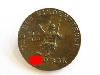 Blechabzeichen NSV, RDK, Tag der Kinderfreude 19.8.1934