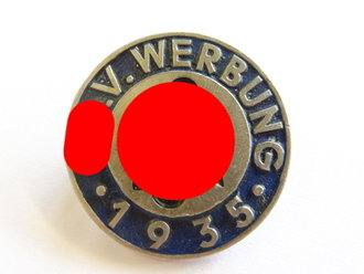 NS Volkswohlfahrt Abzeichen " NSV Werbung 1935"