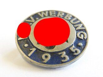 NS Volkswohlfahrt Abzeichen " NSV Werbung 1935"