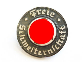 NS Volkswohlfahrt Brosche "Freie Schwesternschaft" 38mm