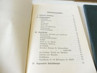 Sächsische Polizei 30iger Jahre, 5 teiliger, nicht vollständiger Satz Dienstvorschriften, unter anderem "Scheißanleitung Maschinenpistole 18"