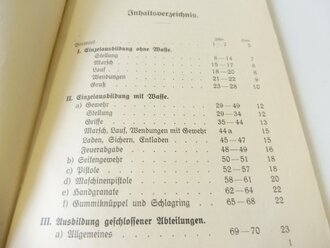 Sächsische Polizei 30iger Jahre, 5 teiliger, nicht vollständiger Satz Dienstvorschriften, unter anderem "Scheißanleitung Maschinenpistole 18"