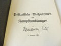 Sächsische Polizei 30iger Jahre, 5 teiliger, nicht vollständiger Satz Dienstvorschriften, unter anderem "Scheißanleitung Maschinenpistole 18"