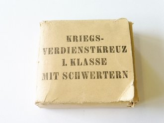 Überkarton zum Kriegsverdienstkreuz 1.Klasse mit...