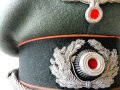 Schirmmütze für Offiziere der Panzertruppe, EREL Sonderklasse, Kopfgrösse 57