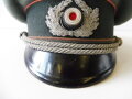 Schirmmütze für Offiziere der Panzertruppe, EREL Sonderklasse, Kopfgrösse 57