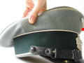 Schirmmütze für Mannschaften der Infanterie, Eigentumstück in gutem Zustand, Kopfgrösse 56